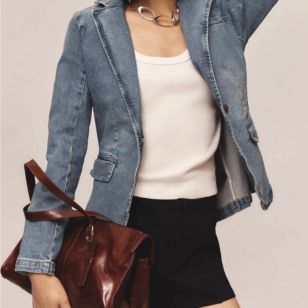 NWT! Dear John Minah Denim Blazer